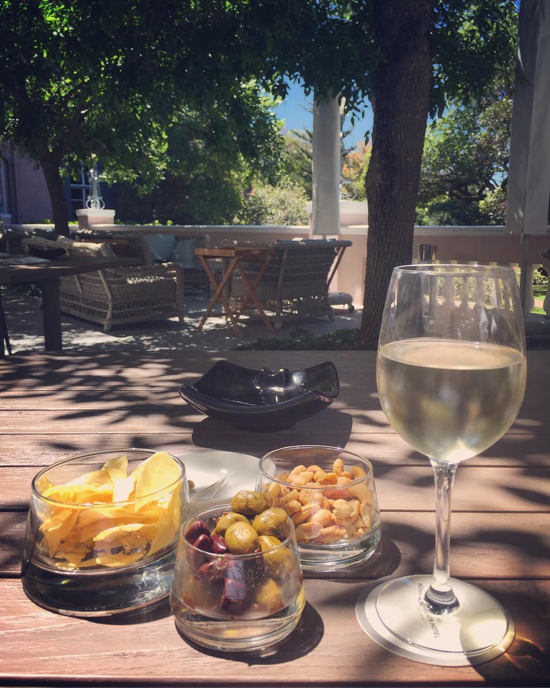 Relaxing in style at the Belmond Mount Nelson Hotel. 